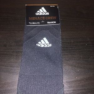 Adidas Unisex Black Mid-Calf Socks